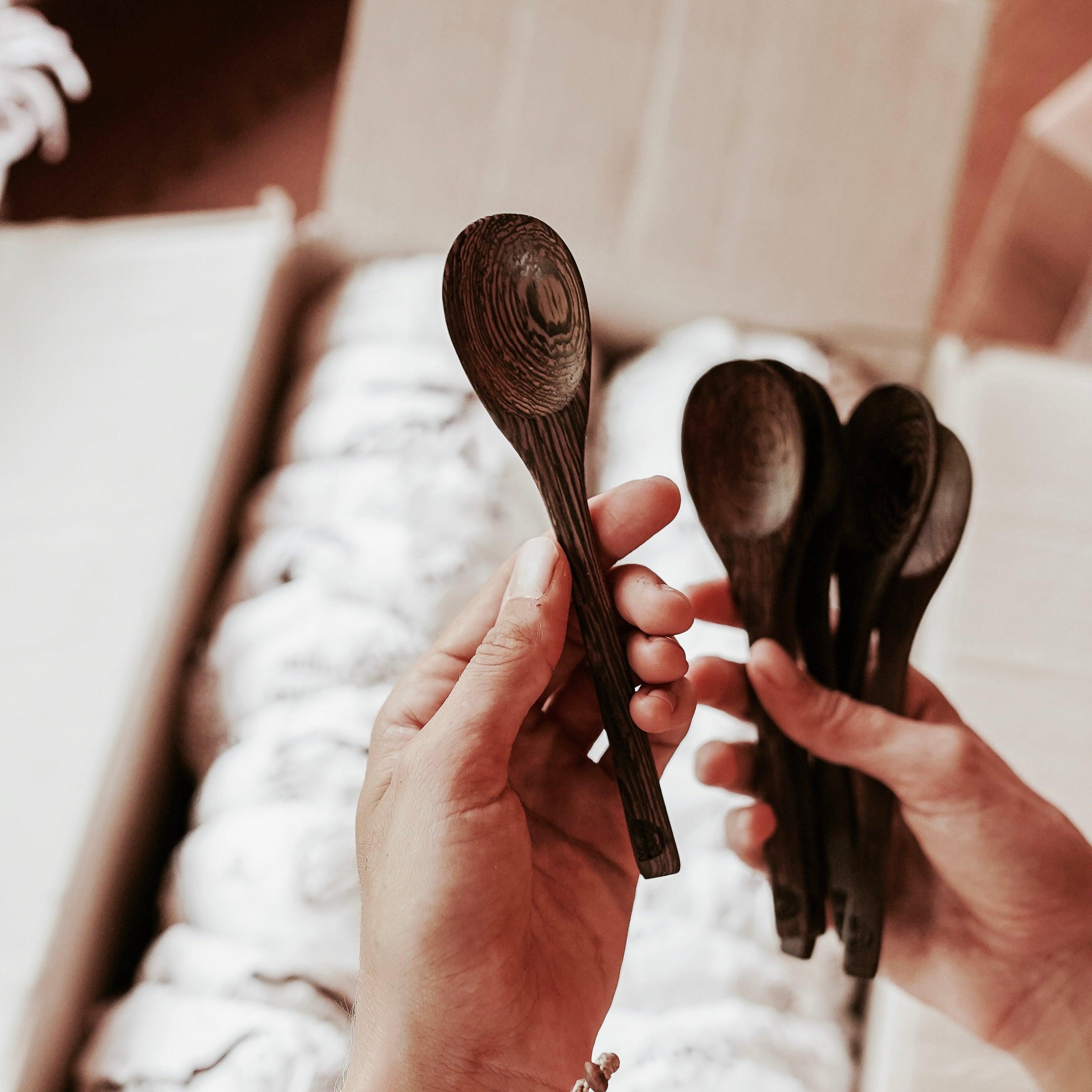 cocobowls dark wood boho spoon reclaimed purchase wholesale buy