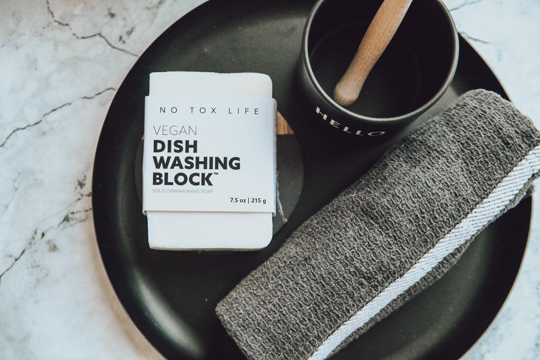 Dish Washing Block | 6oz - Coco Bowls | Organic Coconut Bowls | Bamboo Straws | Zero Waste Goods